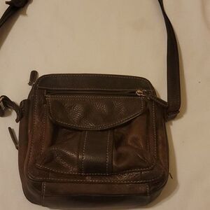 Fossil vintage crossbody leather organizer.